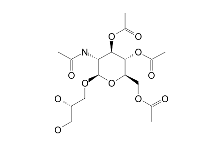 (2'R)-2',3'-DIHYDROXYPROPYL-3,4,6-TRI-O-ACETYL-2-ACETYLAMINO-2-DEOXY-BETA-D-GLUCOSIDE