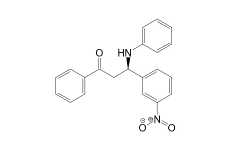 (R)-3-(3-Nitrophenyl)-1-phenyl-3-(N-phenylamino)propan-1-one