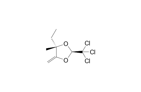 (2S,4S)-4-ethyl-4-methyl-5-methylidene-2-(trichloromethyl)-1,3-dioxolane