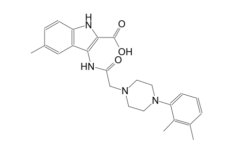 3-({[4-(2,3-dimethylphenyl)-1-piperazinyl]acetyl}amino)-5-methyl-1H-indole-2-carboxylic acid