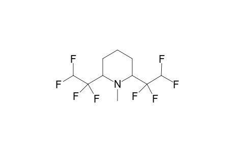 1-Methyl-2,6-bis(1',1'[,2',2'-tetrafluoroethyl)piperidine