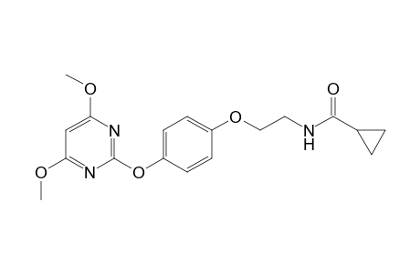 Cyclopropanecarboxamide, N-[2-[4-[(4,6-dimethoxy-2-pyrimidinyl)oxy]phenoxy]ethyl]-