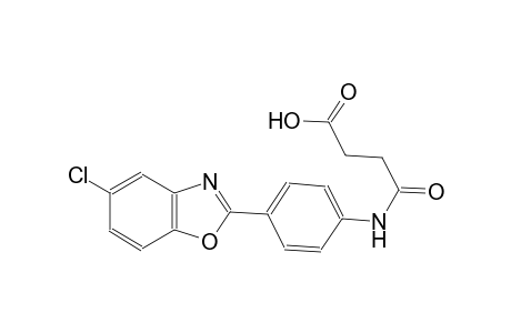 4-[4-(5-chloro-1,3-benzoxazol-2-yl)anilino]-4-oxobutanoic acid