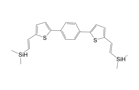 2,2'-p-Phenylene-bis-5-[.beta.-2-dimethylsilyl)vinyl]thiophene