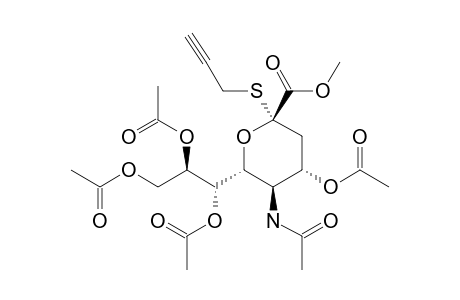 METHYL-(PROP-2-YNYL-5-ACETAMIDO-4,7,8,9-TETRA-O-ACETYL-3,5-DIDEOXY-2-THIO-D-GLYCERO-ALPHA-D-GALACTO-2-NONULOPYRANOSID)-ONATE