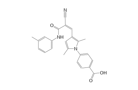 4-{3-[(1Z)-2-cyano-3-oxo-3-(3-toluidino)-1-propenyl]-2,5-dimethyl-1H-pyrrol-1-yl}benzoic acid