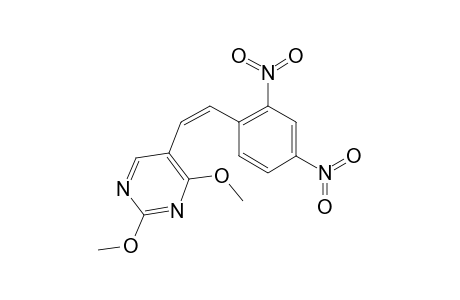 2,4-DIMETHOXY-5-[(Z)-2-(2,4-DINITROPHENYL)-ETHENYL]-PYRIMIDINE