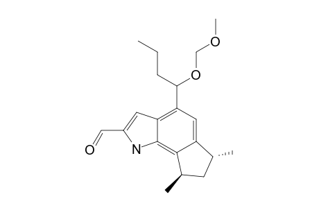 (trans)-4-[1'-(Methoxymethyl)oxybutyl]-6,8-dimethyl-1,6,7,8-tetrahydrocyclopent[g]indole-2-carbaldehyde