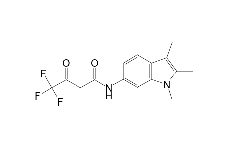 Butanamide, 4,4,4-trifluoro-3-oxo-N-(1,2,3-trimethyl-1H-indol-6-yl)-