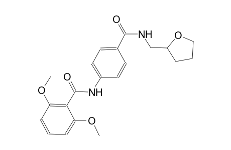 2,6-dimethoxy-N-(4-{[(tetrahydro-2-furanylmethyl)amino]carbonyl}phenyl)benzamide