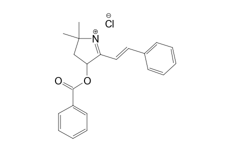 3-Benzoyloxy-5,5-dimethyl-2-styryl-1-pyrroline hydrochloride