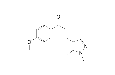 (E)-3-(1,5-dimethyl-4-pyrazolyl)-1-(4-methoxyphenyl)-2-propen-1-one