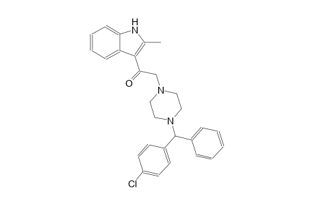 2-{4-[(4-chlorophenyl)(phenyl)methyl]-1-piperazinyl}-1-(2-methyl-1H-indol-3-yl)ethanone