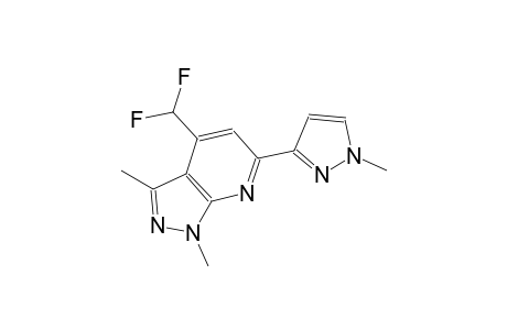 1H-pyrazolo[3,4-b]pyridine, 4-(difluoromethyl)-1,3-dimethyl-6-(1-methyl-1H-pyrazol-3-yl)-