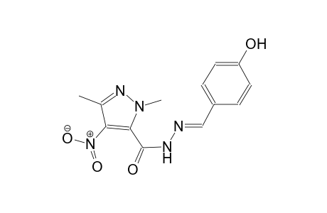 N'-[(E)-(4-hydroxyphenyl)methylidene]-1,3-dimethyl-4-nitro-1H-pyrazole-5-carbohydrazide