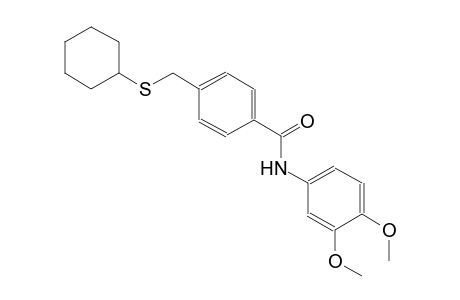 benzamide, 4-[(cyclohexylthio)methyl]-N-(3,4-dimethoxyphenyl)-