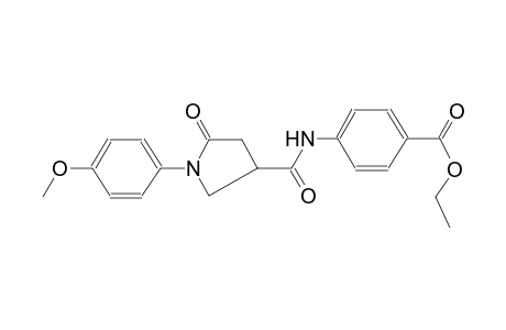 benzoic acid, 4-[[[1-(4-methoxyphenyl)-5-oxo-3-pyrrolidinyl]carbonyl]amino]-, ethyl ester
