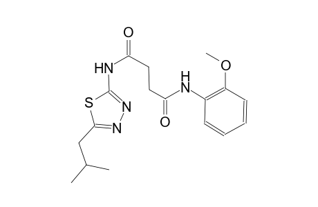 N~1~-(5-isobutyl-1,3,4-thiadiazol-2-yl)-N~4~-(2-methoxyphenyl)succinamide