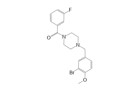 1-(3-bromo-4-methoxybenzyl)-4-(3-fluorobenzoyl)piperazine