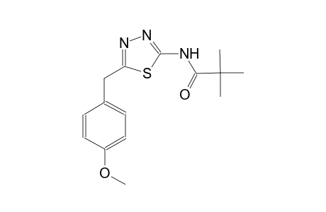 N-[5-(4-methoxybenzyl)-1,3,4-thiadiazol-2-yl]-2,2-dimethylpropanamide