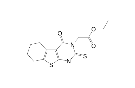 2-(4-keto-2-thioxo-5,6,7,8-tetrahydro-1H-benzothiopheno[2,3-d]pyrimidin-3-yl)acetic acid ethyl ester