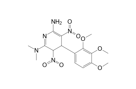 6-Amino-3,4-dihydro-3,5-dinitro-2-(dimethylamino)-4-(2',3',4'-trimethoxyphenyl)-pyridine