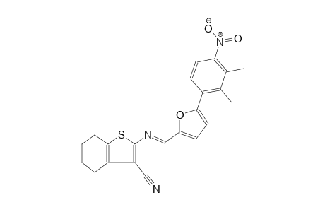 benzo[b]thiophene-3-carbonitrile, 2-[[(E)-[5-(2,3-dimethyl-4-nitrophenyl)-2-furanyl]methylidene]amino]-4,5,6,7-tetrahydro-