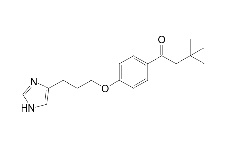 1-[4-[3-(1H-imidazol-5-yl)propoxy]phenyl]-3,3-dimethyl-1-butanone