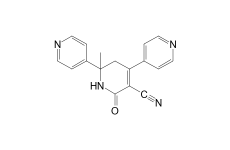 4,6-di-4-pyridyl-6-methyl-2-oxo-1,2,5,6-tetrahydronicotinonitrile