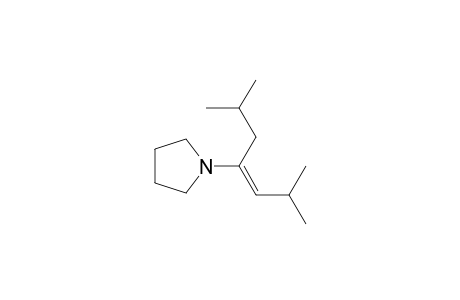 Pyrrolidine, 1-(1-isobutyl-3-methyl-1-butenyl)-
