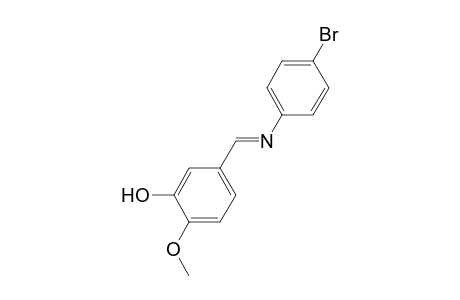 5-((E)-[(4-Bromophenyl)imino]methyl)-2-methoxyphenol