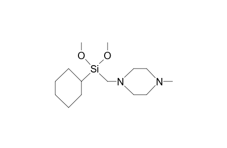 1-[(Cyclohexyl-dimethoxy-silyl)methyl]-4-methyl-piperazine