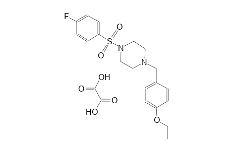 1-(4-ethoxybenzyl)-4-((4-fluorophenyl)sulfonyl)piperazine oxalate
