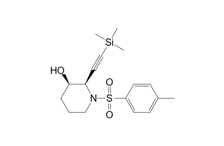 (2R*,3R*)-3-Hydroxy-2-[2'-(trimethylsilyl)ethynyl]-1-(p-toluenesulfonyl)piperidine
