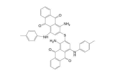 Bis-[1-amino-4-(4-toluidino)-anthraquinone-2-yl] sulphide