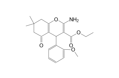 ethyl 2-amino-4-(2-methoxyphenyl)-7,7-dimethyl-5-oxo-5,6,7,8-tetrahydro-4H-chromene-3-carboxylate