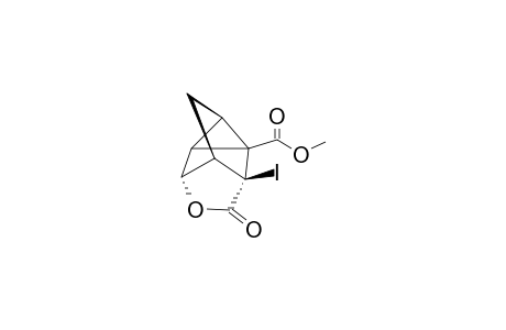 2-CARBOMETHOXY-3-EXO-IODO-TRICYCLO-[2.2.1.0(2,6)]-HEPTANE-5-ENDO-HYDROXY-3-ENDO-CARBOXYLIC-ACID-LACTONE