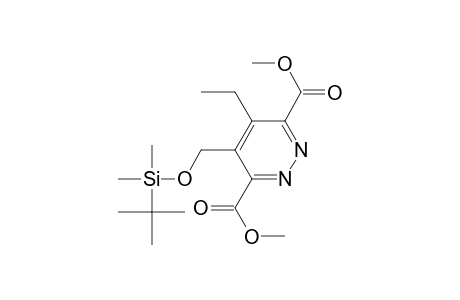Dimethyl 4-[1-((tert-butyldimethylsilyl)oxy)methyl]-5-ethyl-1,2-diazine-3,6-dicarboxylate