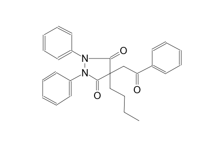 4-butyl-4-(2-oxo-2-phenylethyl)-1,2-diphenyl-3,5-pyrazolidinedione