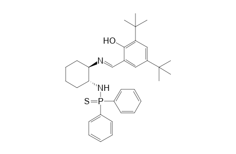 trans-1-N-(3,5-Di-tert-butyl-2-hydroxyphenylmethylene)amino-2-N'-(diphenylthioxophosphino)aminocyclohexane