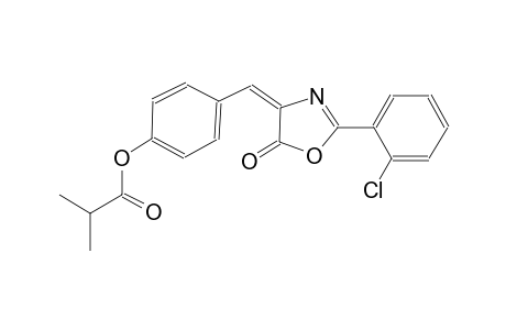 4-[(E)-(2-(2-chlorophenyl)-5-oxo-1,3-oxazol-4(5H)-ylidene)methyl]phenyl 2-methylpropanoate
