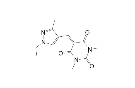2,4,6(1H,3H,5H)-Pyrimidinetrione, 5-[(1-ethyl-3-methyl-1H-pyrazol-4-yl)methylene]-1,3-dimethyl-