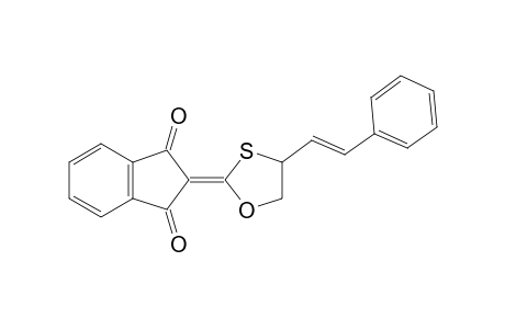 4-Styryl-2-(1,3-dioxoindan-2-ylidene)-1,3-oxathiolane