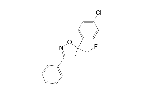 5-(4-Chlorophenyl)-5-(fluoromethyl)-3-phenyl-4,5-dihydroisoxazole