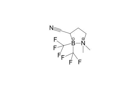 3-Cyano-1,1-dimethyl-2,2-bis(trifluoromethyl)-1-azonia-2-borata-cyclopentane