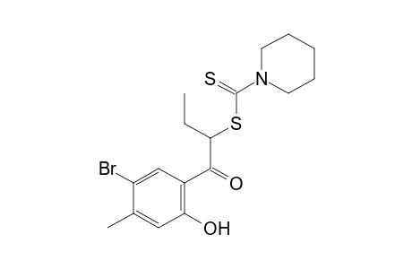 5'-BROMO-2'-HYDROXY-2-MERCAPTO-4'-METHYLBUTYROPHENONE, 2-(1-PIPERIDINECARBODITHIOATE)