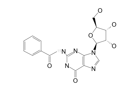 2-N-BENZOYL-[15NH2]-GUANOSINE;METHOD-A