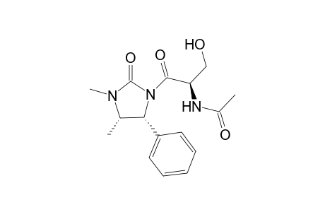 (4R,5S,3'R)-1,5-Dimethyl-3-(2'-acetamido-3'-hydroxypropionyl)-4-phenylimidazolidin-2-one