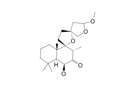 SIBIRICINONE-D;(13R)-9-ALPHA,13-ALPHA;15,16-DIEPOXY-6-BETA-HYDROXY-15-ALPHA-METHOXYLABD-7-ONE