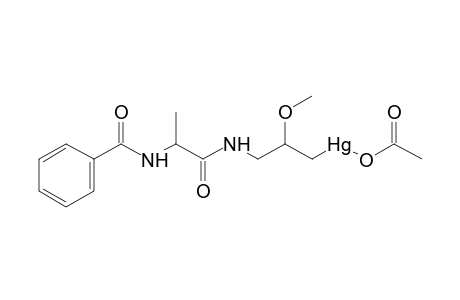 (acetato)[3-(2-benzamidopropionamido)-2-methoxypropyl]mercury